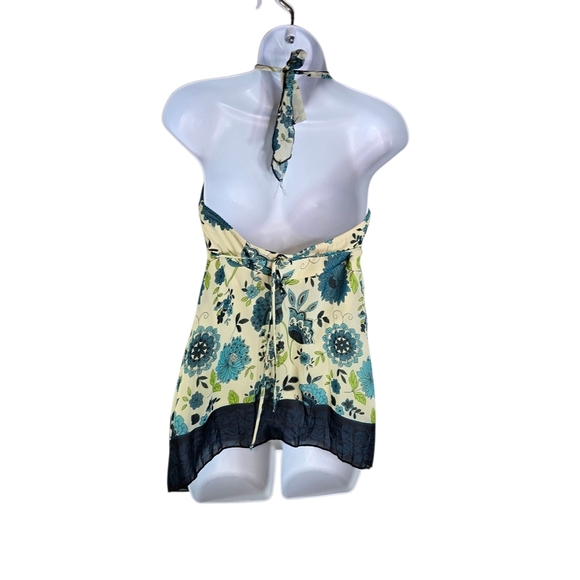 Vtg 90s Y2k Floral Fairy Coquette Halter Top - Picture 2 of 9